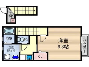 ドルフハイム清福寺【2階】の間取り