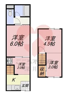 大阪府大阪市住吉区墨江3【一戸建】の間取り