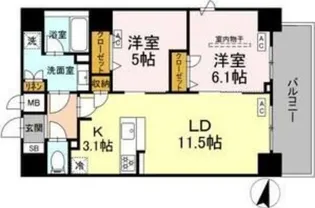 BULL house【5階】の間取り