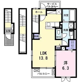 ミラージュ【3階】の間取り