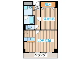 サークル10ビル【5階】の間取り