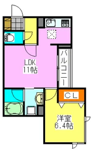 グランシャリオ【1階】の間取り