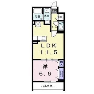 アンジュ シマモト【2階】の間取り