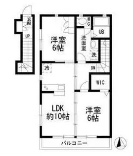ディアコート成城【2階】の間取り