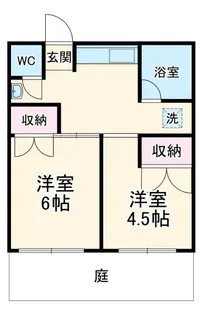 松秀コーポ【1階】の間取り