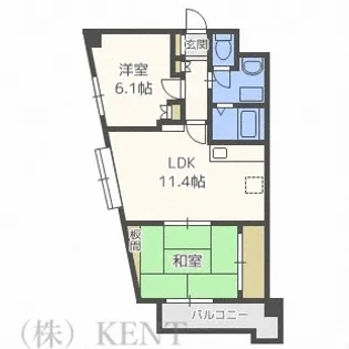オーシャンビレッジ栄町【2階】の間取り