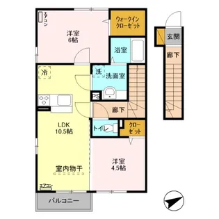 アムール花崎【2階】の間取り