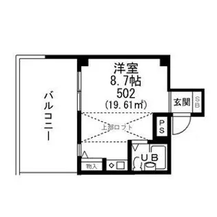 フラッツ郡山【2階】の間取り