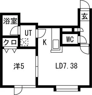 アルカディア壱番館【2階】の間取り
