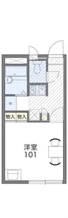 レオパレスルソレイユ【1階】の間取り