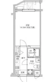 LUMEED飯田橋【4階】の間取り