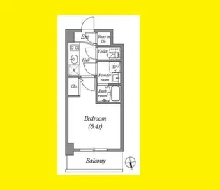 アドバンス西梅田ビオス【3階】の間取り