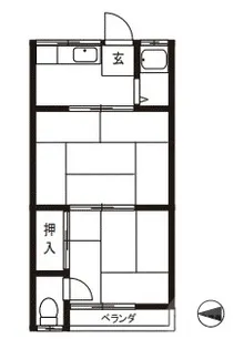 グリーンハイツ【2階】の間取り