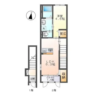 エクセル【2階】の間取り
