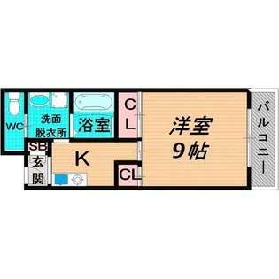 アッシュコート千林【6階】の間取り