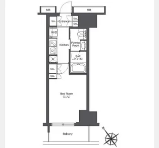 東京ポートシティ竹芝レジデンスタワー【3階】の間取り