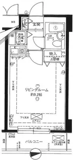 メイツ品川南【10階】の間取り