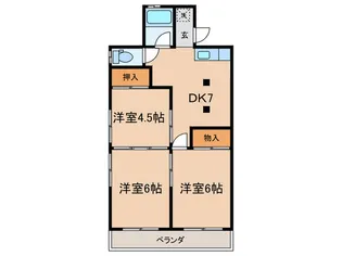 桧山ハイツ【2階】の間取り