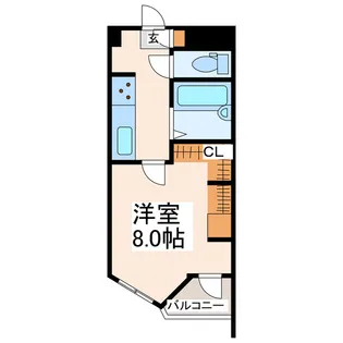 アプリーレ京町【3階】の間取り