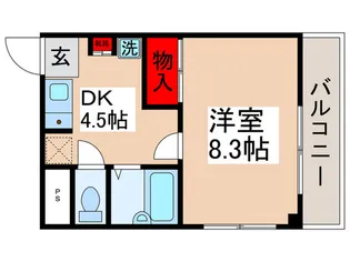 サザンフラット【3階】の間取り