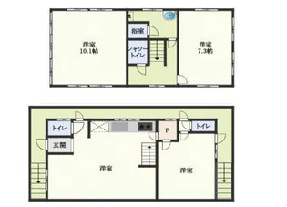ビクトリービル【2階】の間取り
