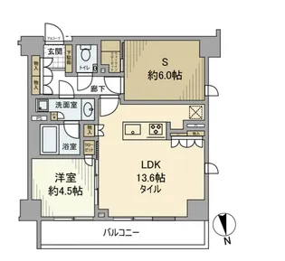 ピアース碑文谷五丁目【1階】の間取り
