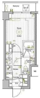グランヴァンプレミアムイースト川口【6階】の間取り