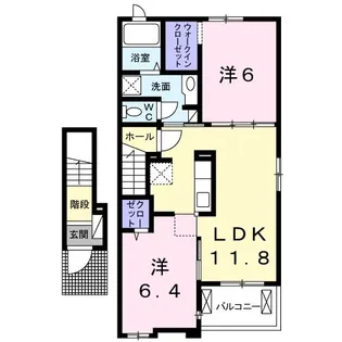 ルーラルハウスIII B【2階】の間取り