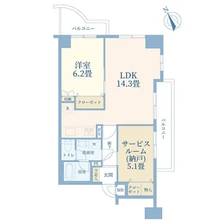 ナイスアーバン大森【2階】の間取り