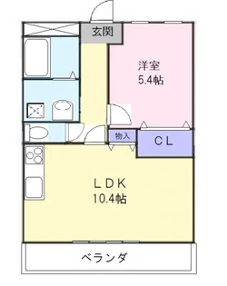 リベルタクオーレ利平治【1階】の間取り