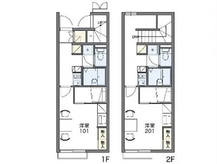 レオパレスベルタC【2階】の間取り