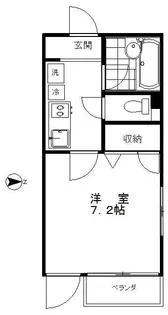 リシェ西大井【1階】の間取り