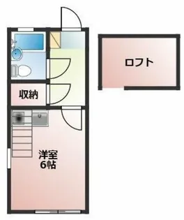 コーポアメニティI・II【1】【2階】の間取り