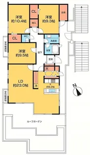 ゆりが丘ヴィレッジ 3号棟【6階】の間取り