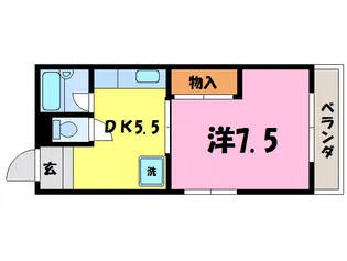 小林コーポ(熊谷市村岡)【2階】の間取り