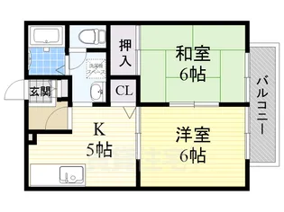 ハイツルーラル【2階】の間取り