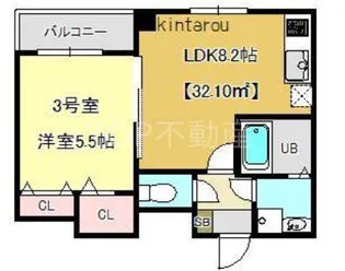 プラチナレジデンス【4階】の間取り