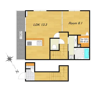 ウノ アルボル【1階】の間取り