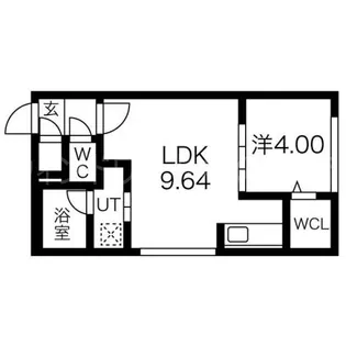 Enchante South6(アンシャンテ サウスシックス)【4階】の間取り