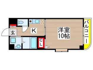 グランシャルマン【5階】の間取り