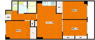 ロイヤルマンション成田【2階】の間取り