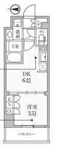 シーズンフラッツ住吉【5階】の間取り