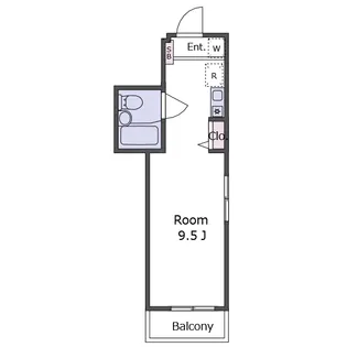 サシダシルキーハイツ【4階】の間取り