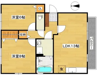 カーサフェリーチェ【3階】の間取り