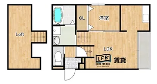 LFB APARTMENT宮島町【2階】の間取り