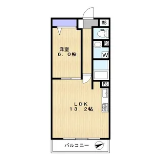 confortable(コンフォータブル)【3階】の間取り