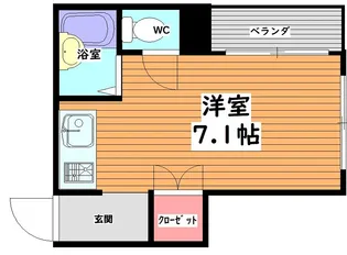 ソレイユ関大前【2階】の間取り