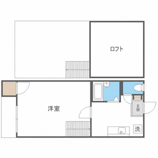 アルカディア渡辺通【2階】の間取り