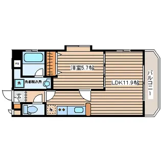 サンライズロード錦町【3階】の間取り