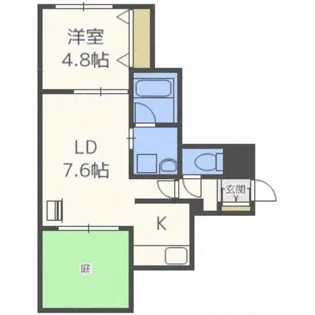 ブラスト麻生(BLAST麻生)【1階】の間取り